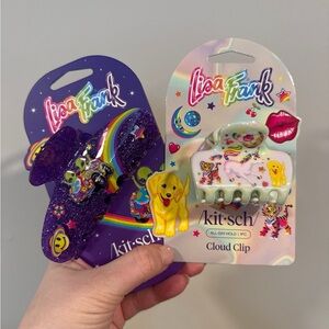 LISA FRANK X KITSCH GLITTER CLAW CLIPS - ZOOMER & ZORBIT + CLOUD CLIP